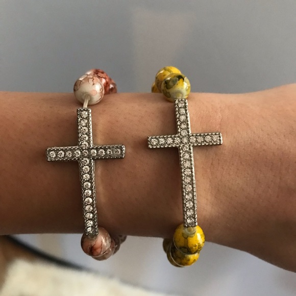 Stretchy Cross Bracelets - Picture 3 of 5